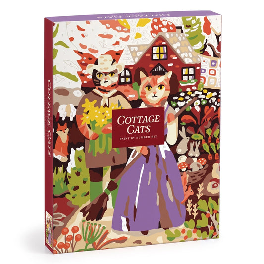 Cottage Cats Paint by Number Kit