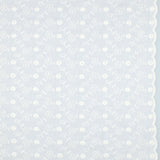 Embroidered Scallop Cotton: Ditsy Floral in White