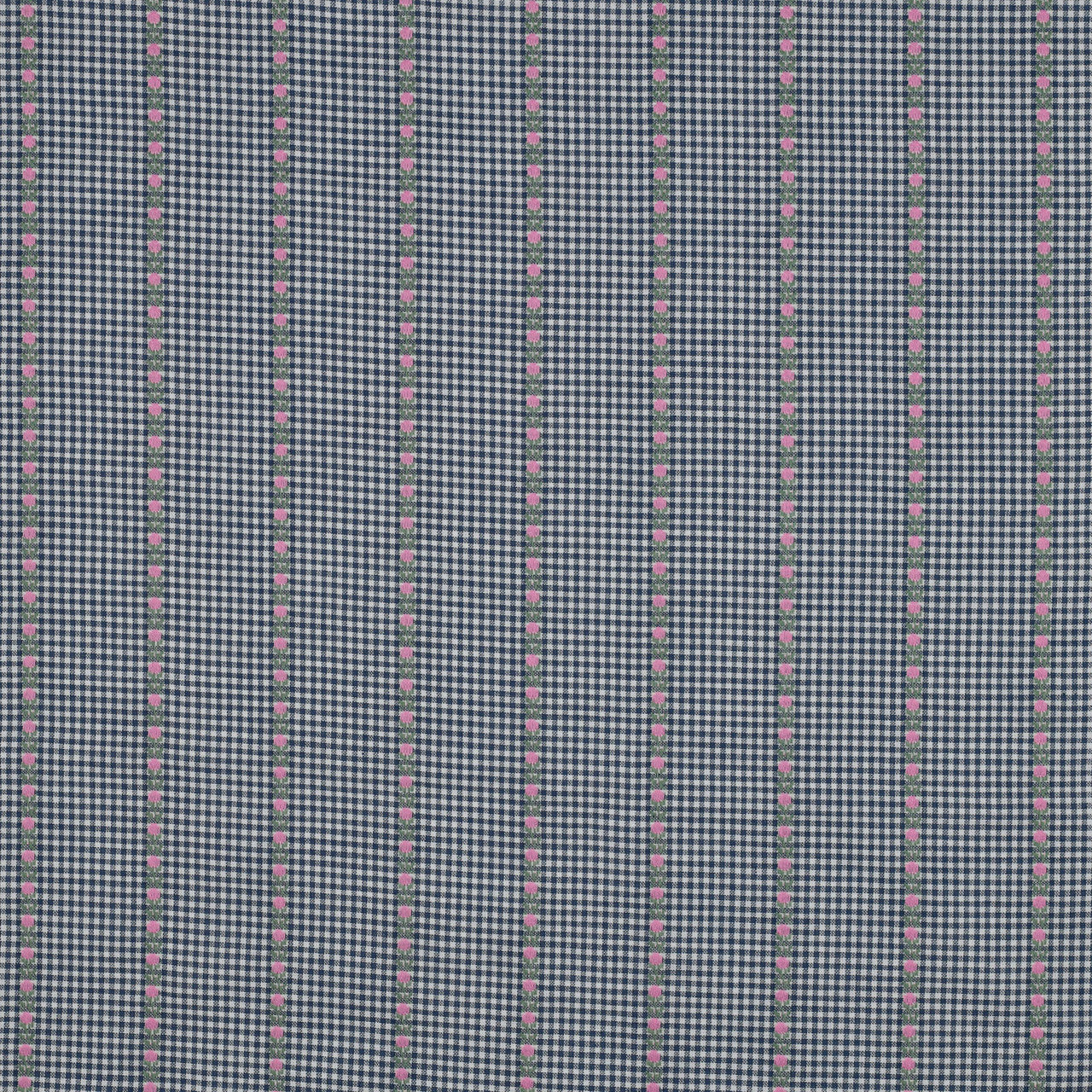 Cotton Jacquard Stripes: Flowers
