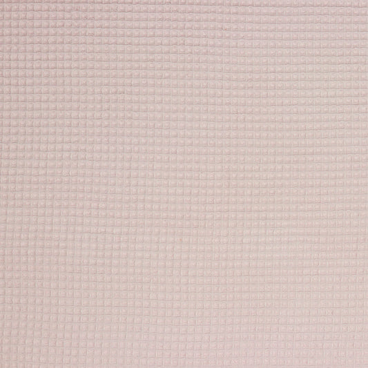 Cotton Waffle in Bleached Rose