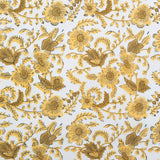 Indian Block Prints: Country Floral in Yellow