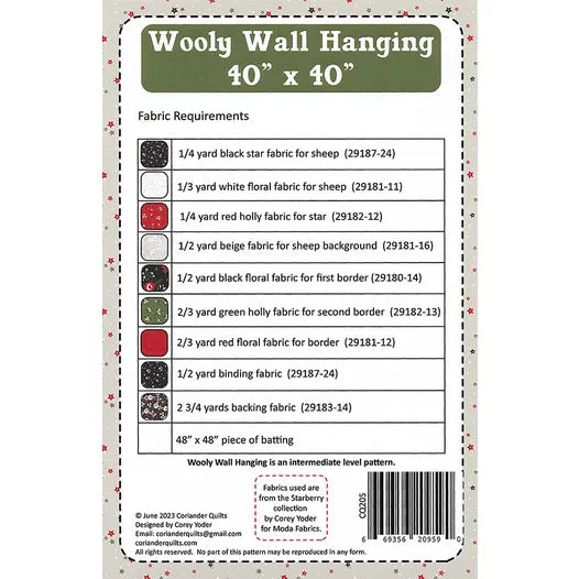 Wooly Wall Hanging Quilt Pattern