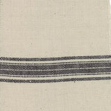 Homespun Toweling: Cream with Black Stripe