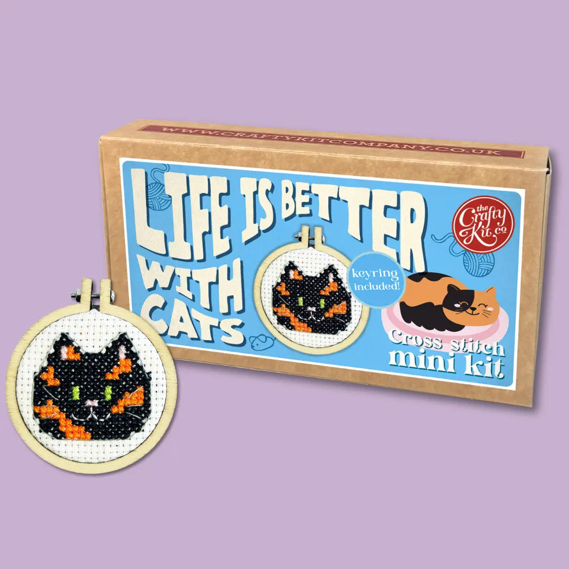 Mini Matchbox Cross Stitch Kit - Multiple Designs