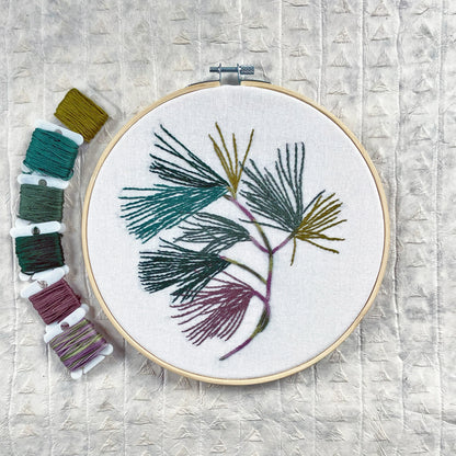 Embroidery Kit by Kate Wyatt Fine Art: Pine Boughs