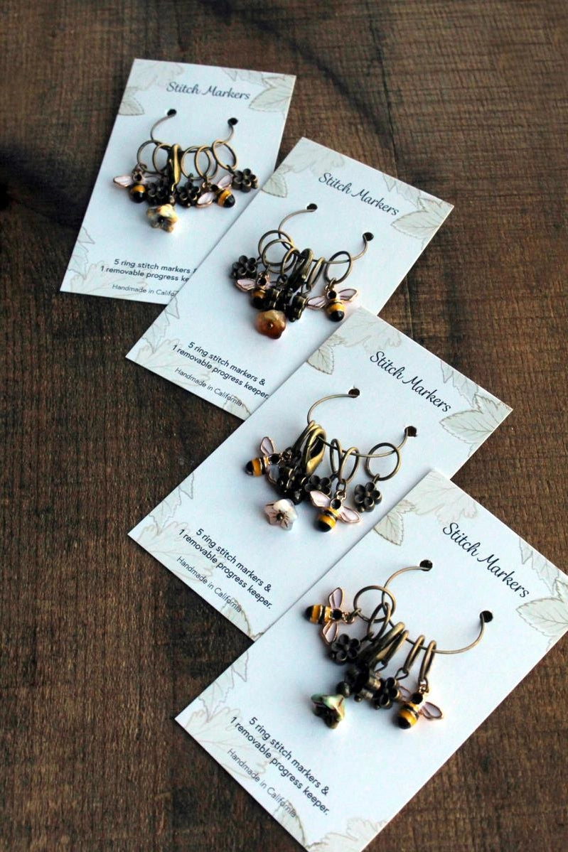 NNK Press - Bee and Bloom Stitch Marker Sets