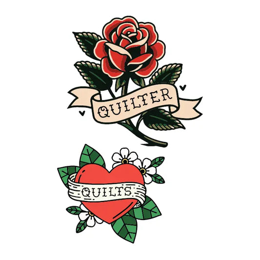Temporary Tattoos by Slightly Biased Quilts