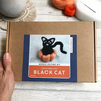Black Cat Needle Felting Kit