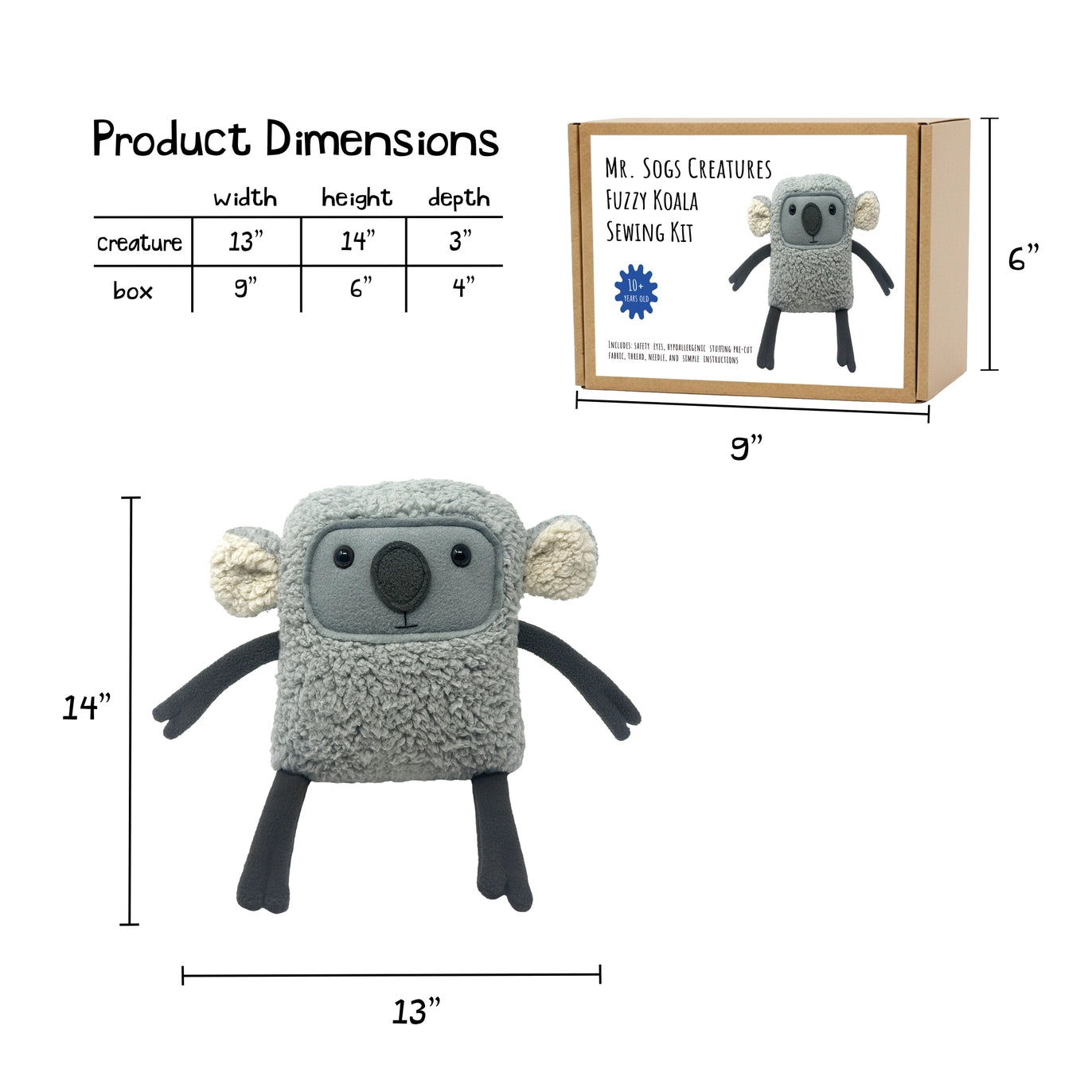 Mr. Sogs Creatures Sewing Kits - Multiple Styles