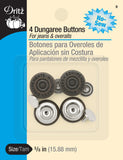 Dungaree Buttons - Set of 4