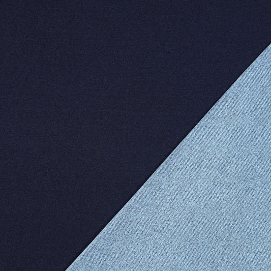 Denim French Terry in Light Blue