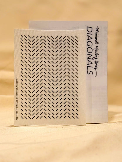 Mending + Embellishment Transfer: Diagonals (Minimal Mending Series)