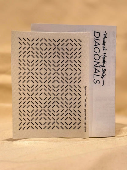 Mending + Embellishment Transfer: Diagonals (Minimal Mending Series)