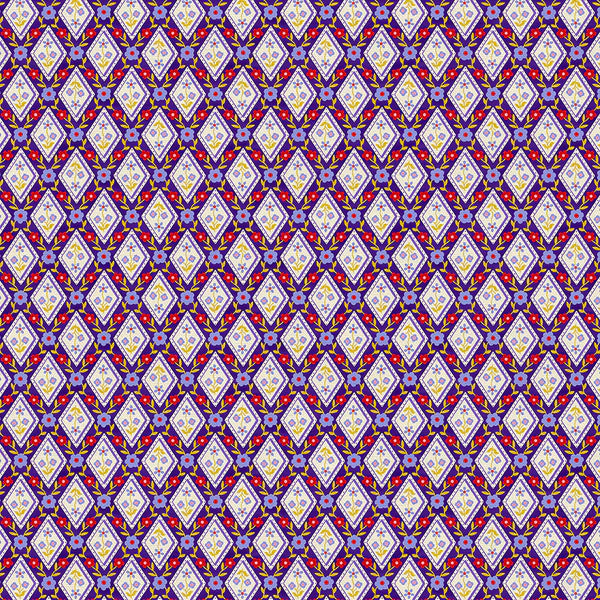 Petite Petals: Diamonds in Dark Blue