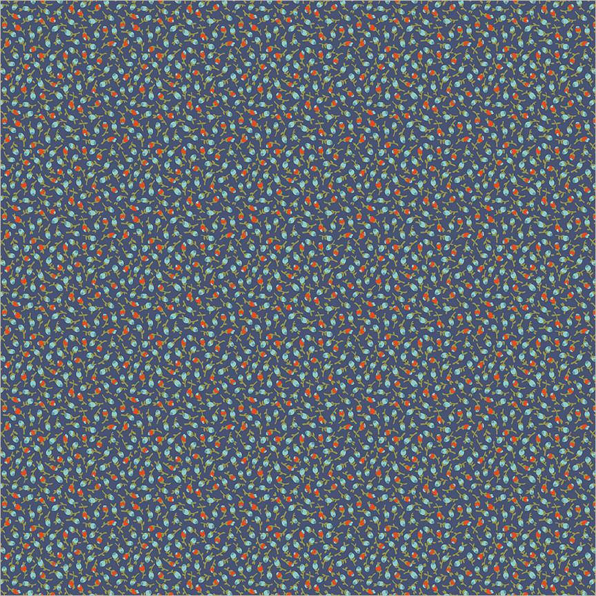 Pocket Posies: Ditsy Bloom in Navy