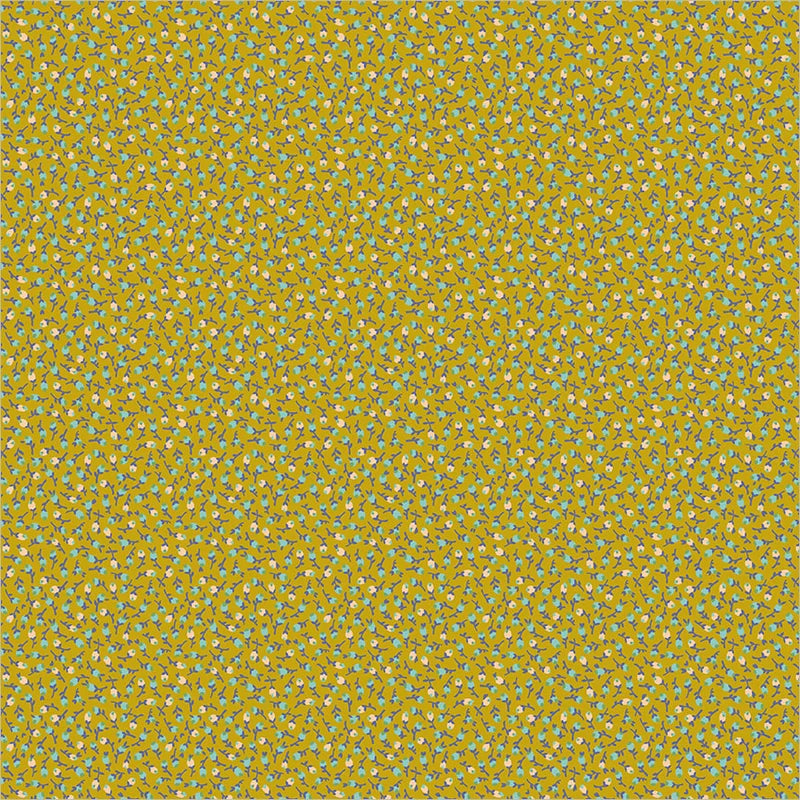 Pocket Posies: Ditsy Bloom in Ochre