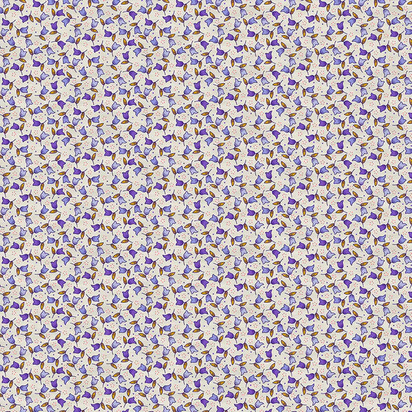 Petite Petals: Ditsy Tulip in Blue