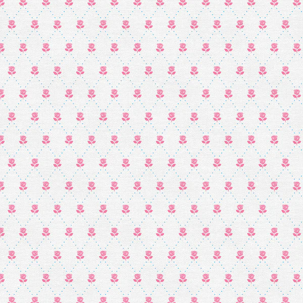 Be My Valentine: Ditsy Valentines Florals in White & Pink