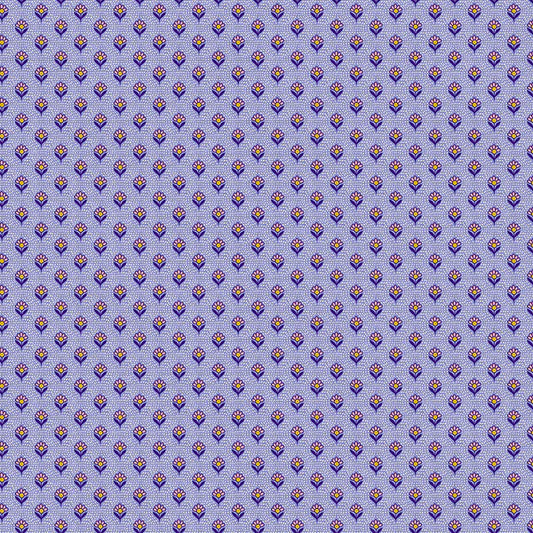 Petite Petals: Dots and Daisies in Blue
