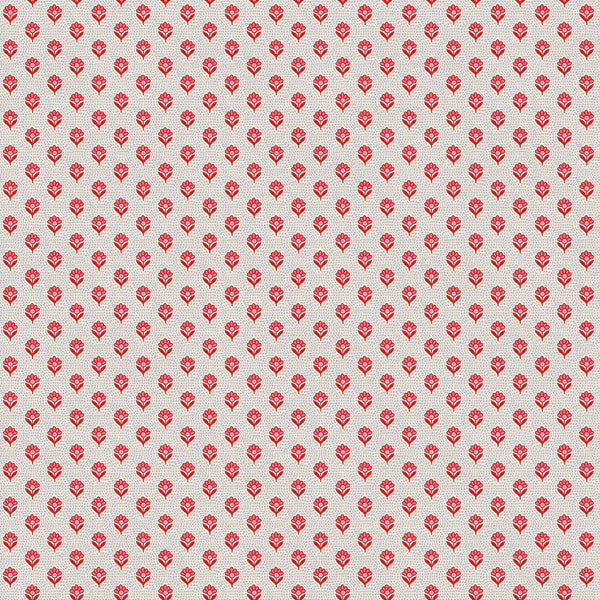 Petite Petals: Dots and Daisies in Red