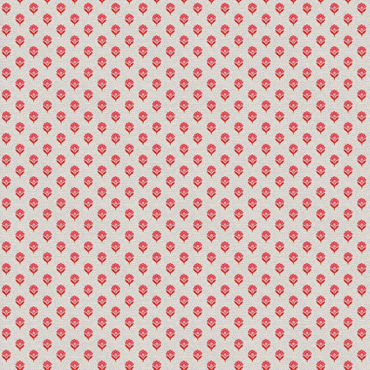 Petite Petals: Dots and Daisies in Red