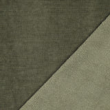 Double-Sided Knitted Velours Sherpa in Army