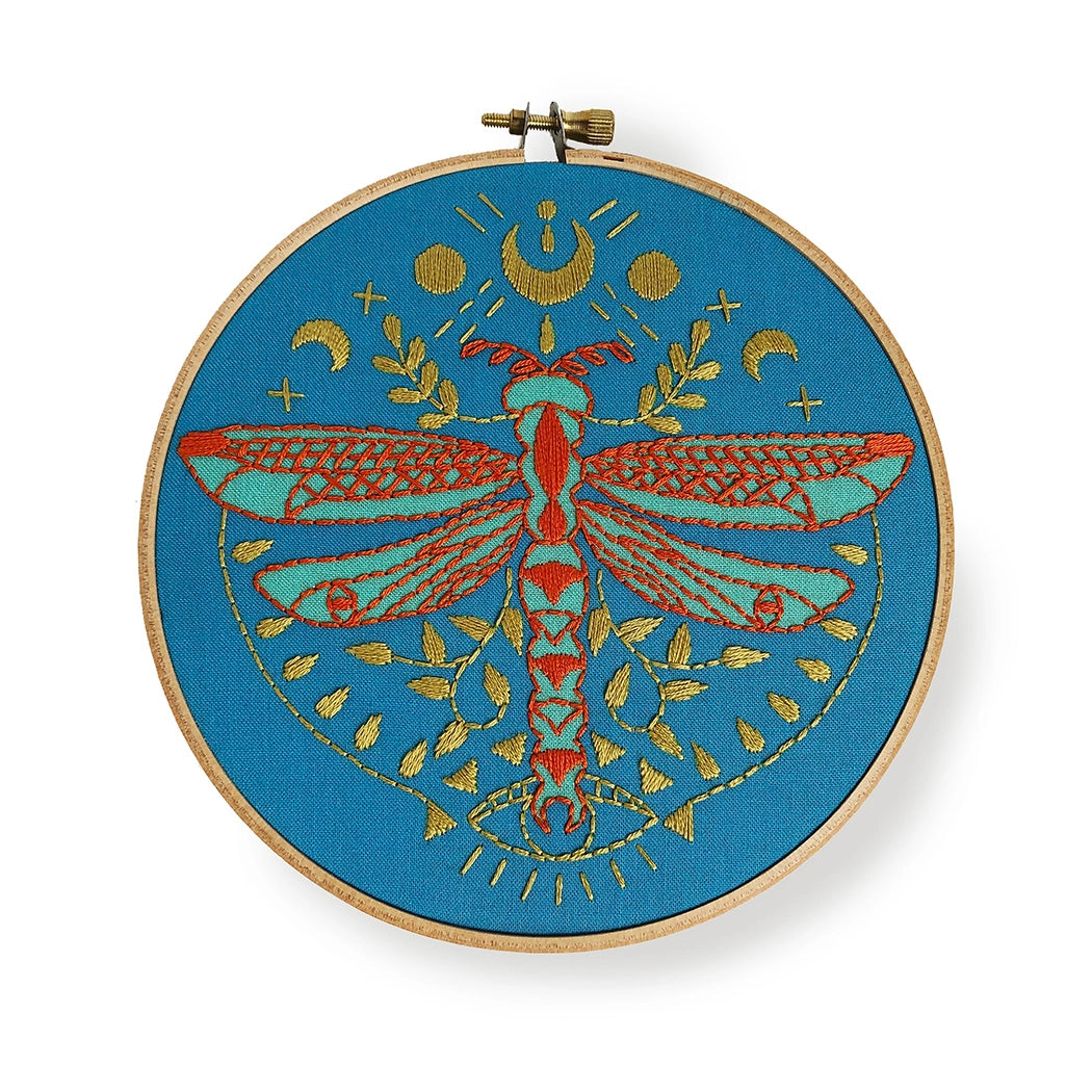 Embroidery Kit: Mystic Dragonfly
