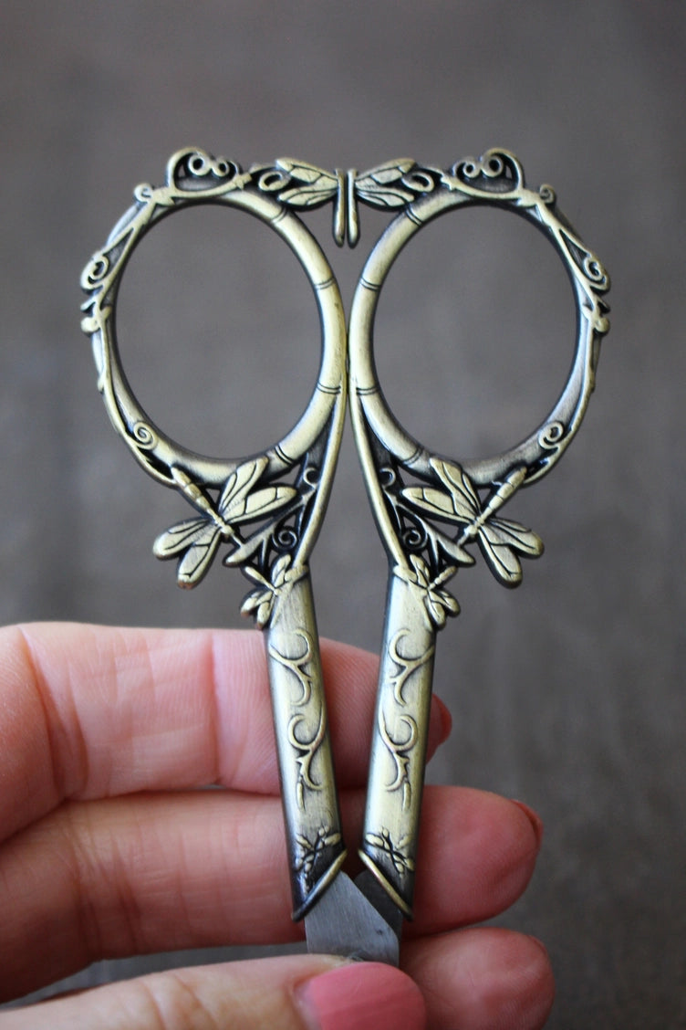 Dragonfly Scissors in Gold