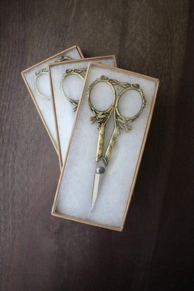 Dragonfly Scissors in Gold