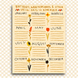 Special Days Calendar