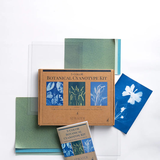 3-Color Botanical Cyanotype Kit: Beginner-Friendly Diy Kit