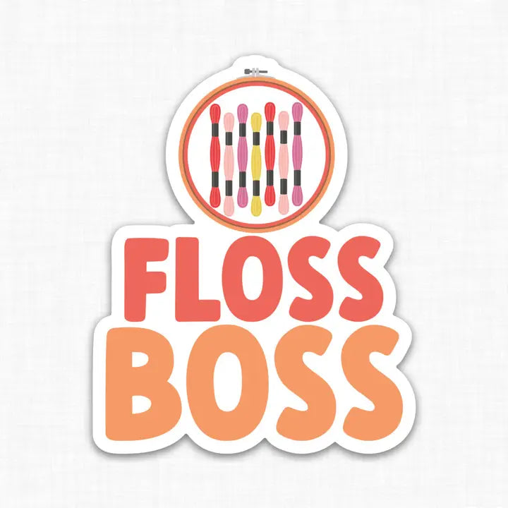 Floss Boss Vinyl Sticker