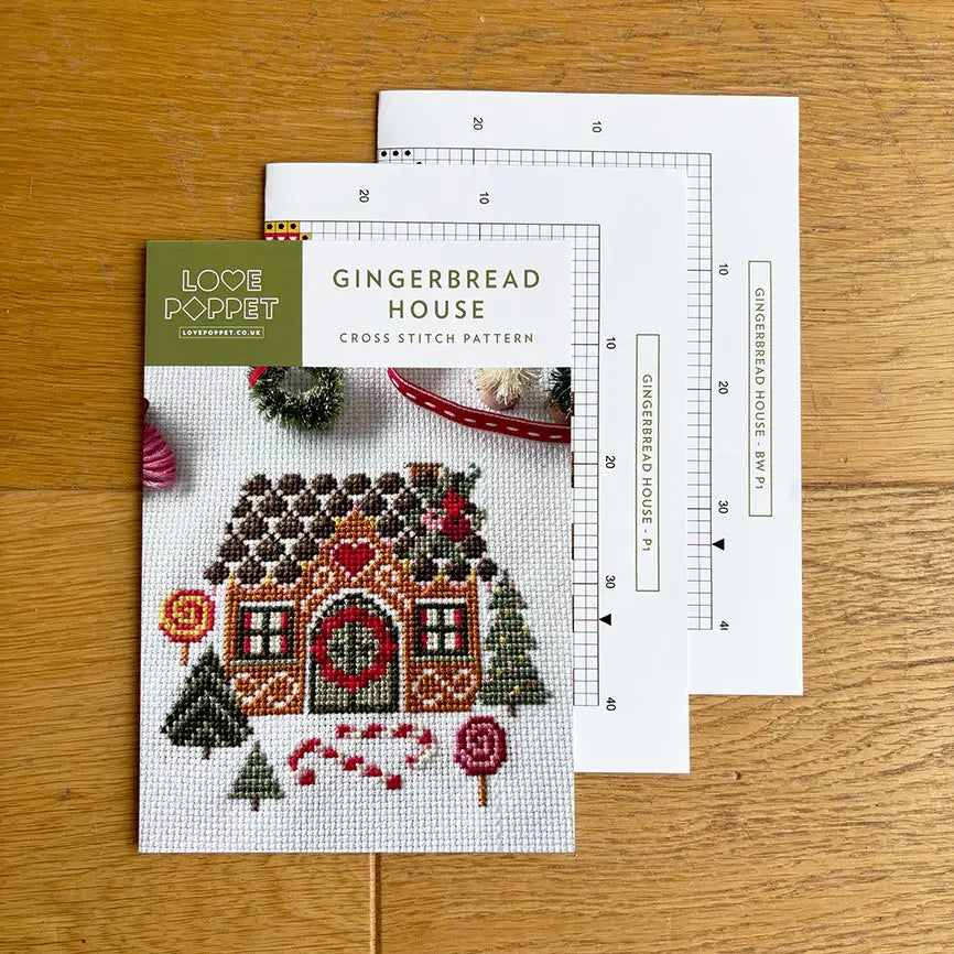 Love Poppet - Gingerbread House Cross Stitch Kit