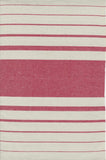 Enamoured Toweling in Stone & Red Stripe