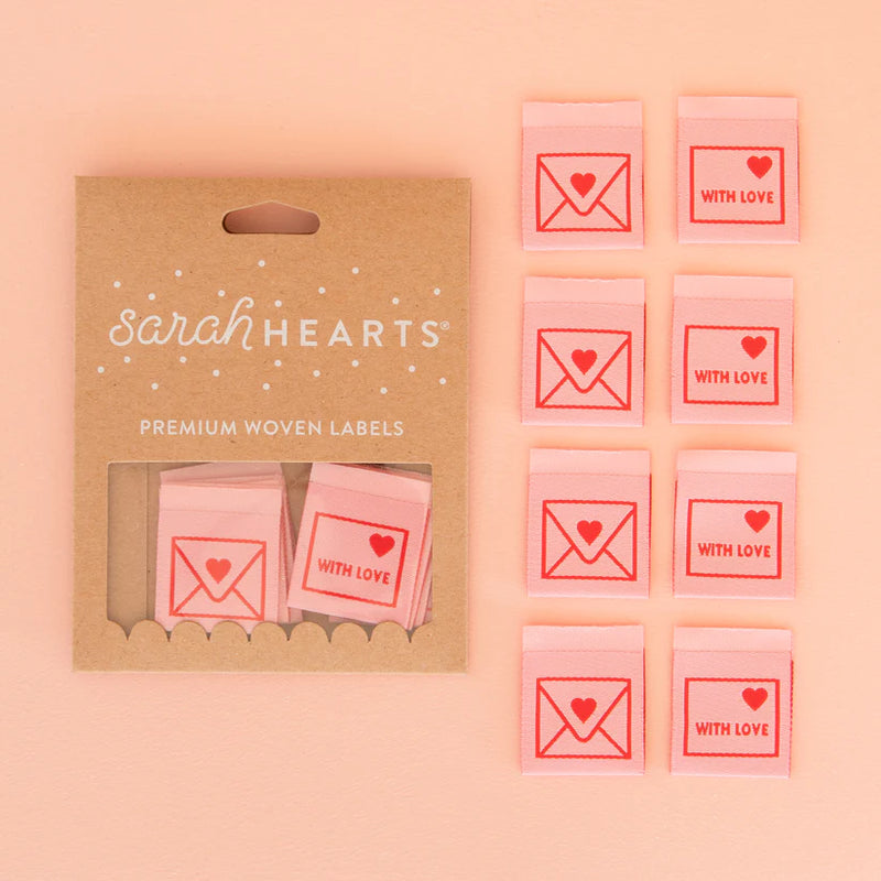 Sarah Hearts Labels: With Love Envelope