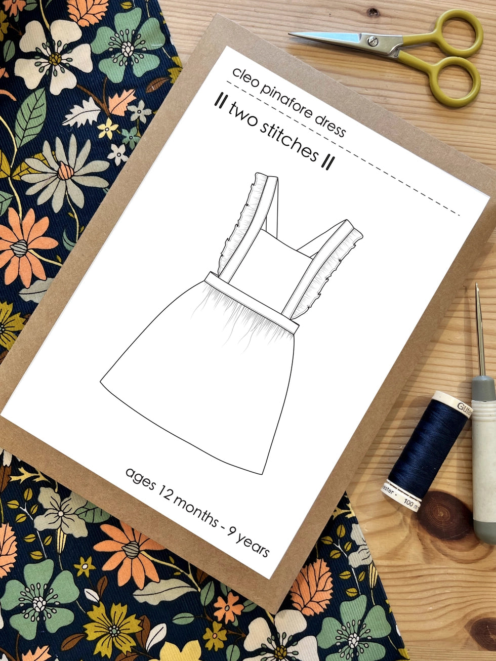 Cleo Frill Pinafore Dress - Kids Sewing Pattern