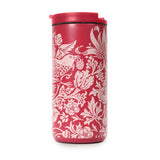 William Morris Travel Tumbler- Strawberry Thief Raspberry