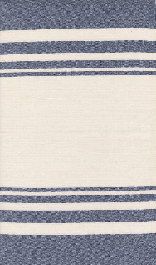 Summer Solstice Toweling: Fading Stripes in Nautical Blue