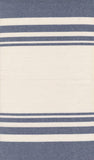 Summer Solstice Toweling: Fading Stripes in Nautical Blue