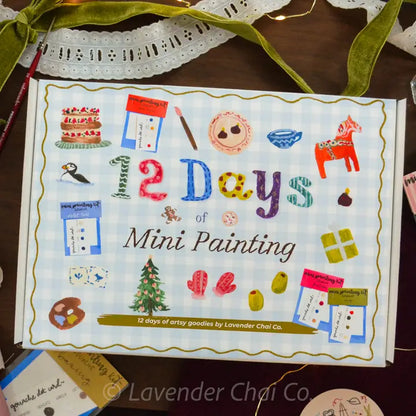 Lavender Chai Co. - 12 Days of Mini Painting Kits Gift Set