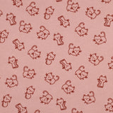 Flannel: Cats in Old Rose