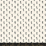 Warp and Weft Ooh Lucky Lucky: Flicker in Natural Black