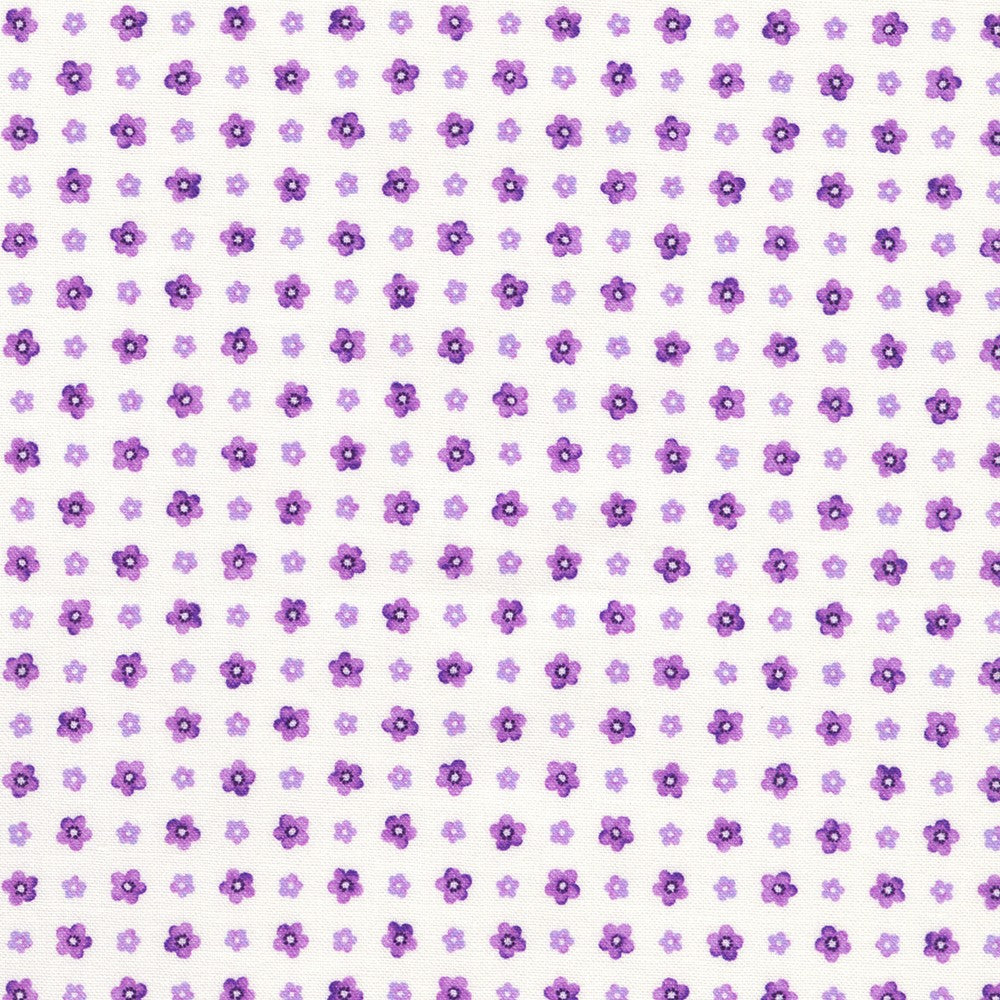 Fabric Market: Floral Dots in Heather