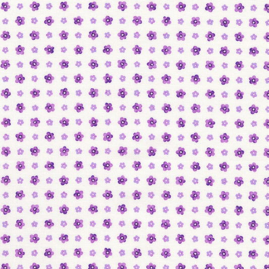 Fabric Market: Floral Dots in Heather