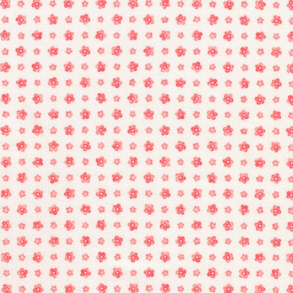 Fabric Market: Floral Dots in Pink Lemonade