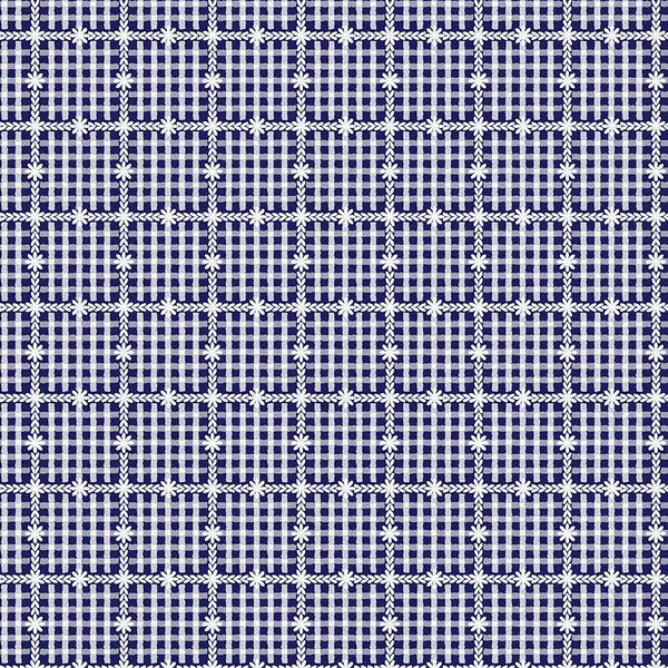 Cozy Cottage Blenders: Floral Gingham in Dark Purple