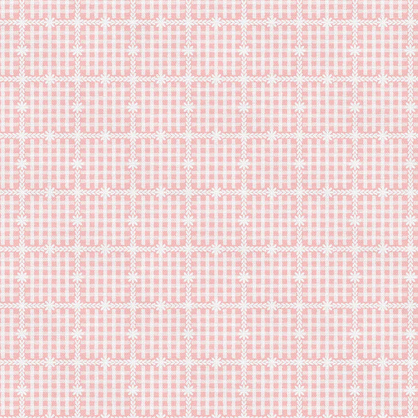 Cozy Cottage Blenders: Floral Gingham in Light Pink