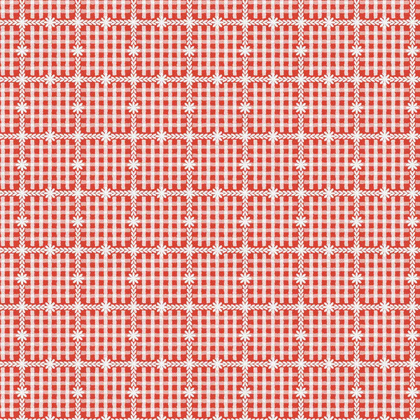 Cozy Cottage Blenders: Floral Gingham in Red