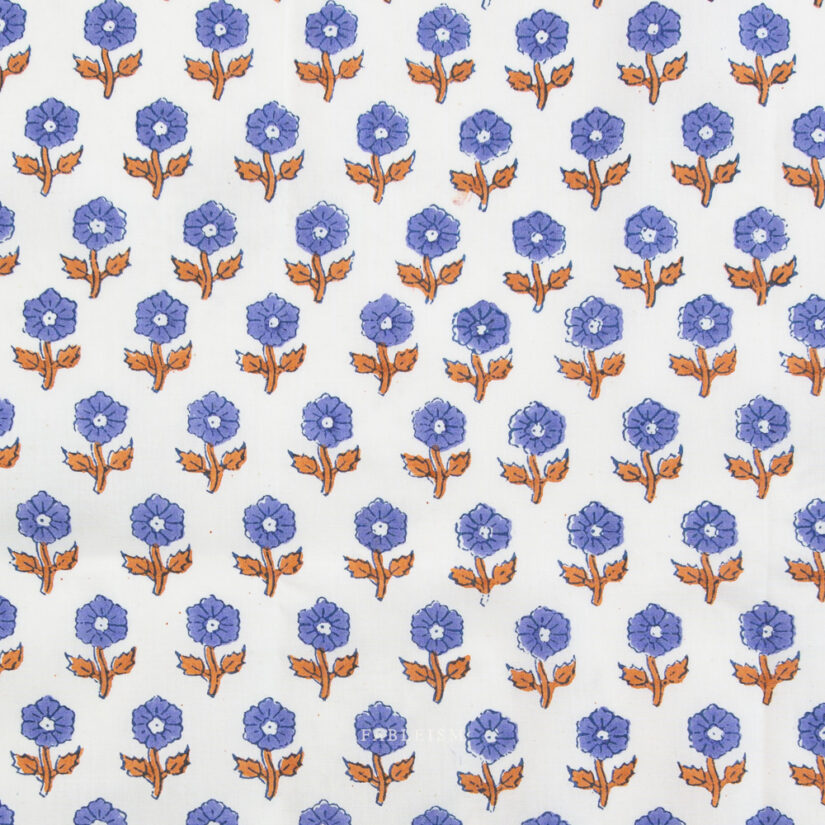 Indian Block Prints: Flowerling in Violet