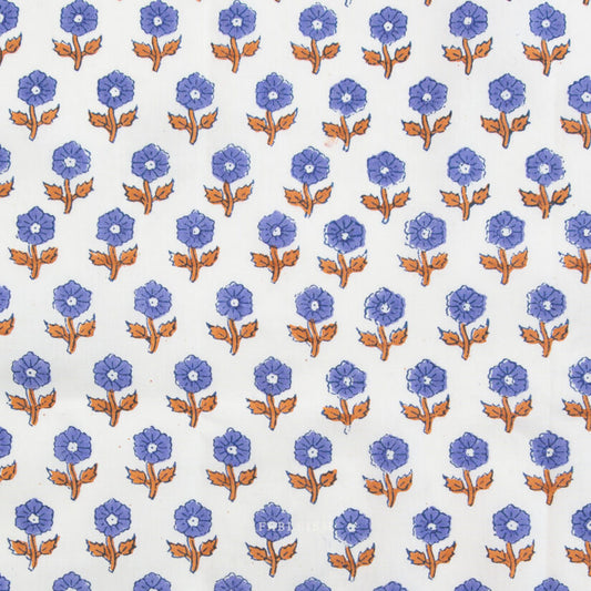 Indian Block Prints: Flowerling in Violet